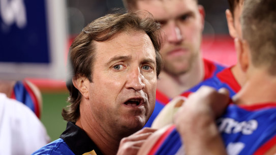 Bulldogs coach Luke Beveridge.