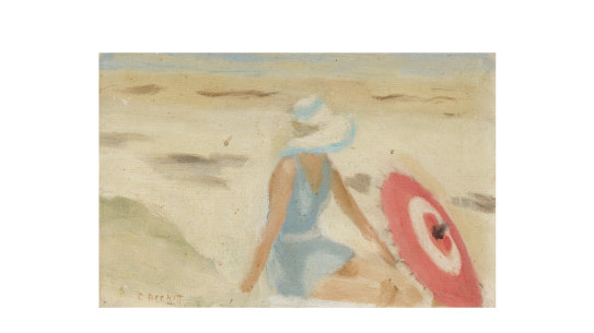 Clarice Beckett, Australia, 1887-1935, The Red Sunshade.