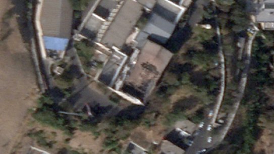 Evin prison in Tehran, Iran after the fire.