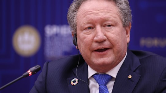 Foretestcue Metals chairman Andrew Forrest. 