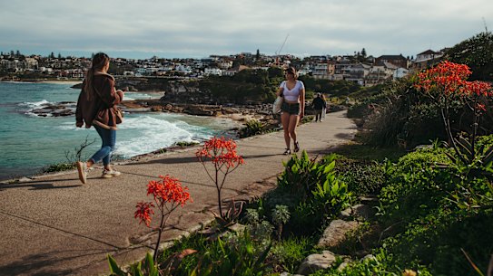 Warmer than expected weather has brought out flowers and locals.