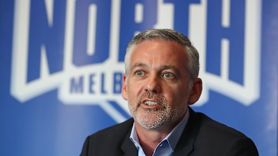 North Melbourne chairman Ben Buckley.