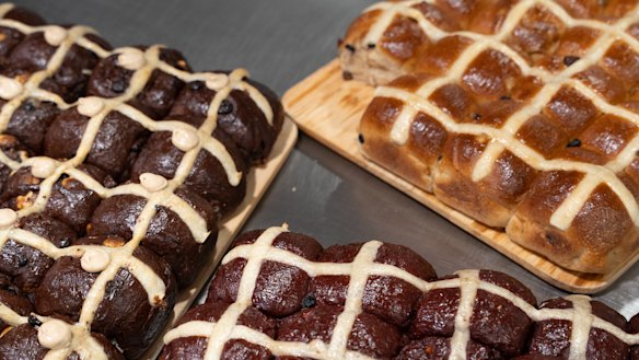 Darvella’s limited edition hot cross buns are best paired with the bakery’s hot cross bun iced chai.