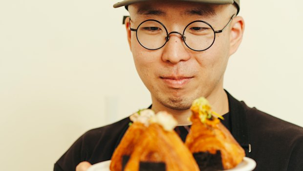 Tenacious’ founder and head baker Yeongjin Park prides himself on “baking your dreams”, like these onigiri-inspired croissants.