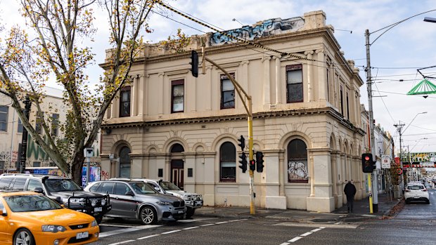 The proposed rooming house on the corner of Victoria and Hoddle streets.