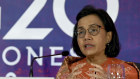 Indonesian Finance Minister Sri Mulyani Indrawati at the G20 in Bali in 2022.