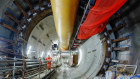 Hinkley Point C nuclear power station under construction in south-west England.   