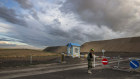 A security guard at the Tavan Tolgoi development in Mongolia, where Jade Gas says it will drill for gas.