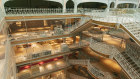 Rebirth of another era. The grand staircase connects retail floors areas inside La Samaritaine in Paris.