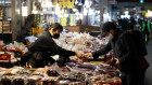 A food stall in Seoul, 