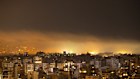 Flames rise following an Israeli airstrike in Dahiyeh, in Beirut’s southern suburbs, on Thursday (Friday AEDT).