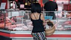 A butcher in Bordeaux, France. Farmers are unhappy with improved market access for Australian beef exporters.