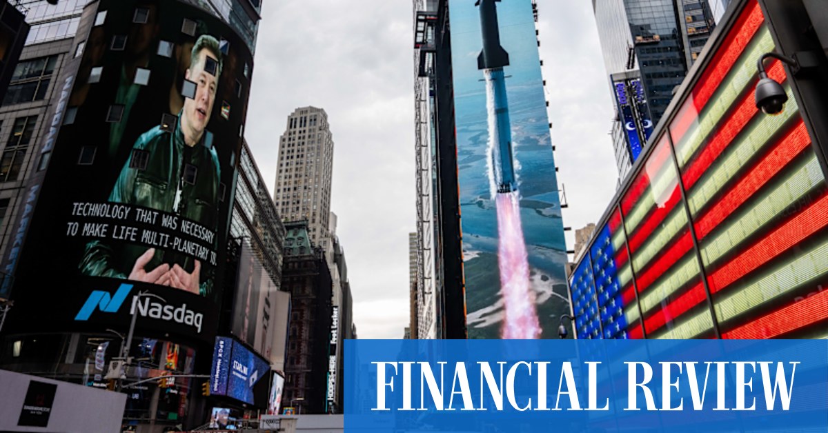 afr.com - Gus McCubbing - SpaceX investors 'should be sweating' as hedge funds circle the stock