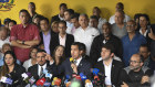 Juan Guaidó during a press conference in Caracas, Venezuela, on Friday.