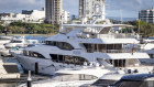 The Star superyacht moored at Marina Mirage on the Gold Coast on Tuesday morning.