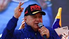 Diosdado Cabello pictured this week at a rally organised by the ruling party supporting Nicolás Maduro and his wife Cilia Flores. His cap reads “To doubt is to to betray”.