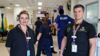 On the front line: St Vincent’s emergency department nurse manager Melanie Kelly and Dr Gonzalo Aguirrebarrena, head of the department.