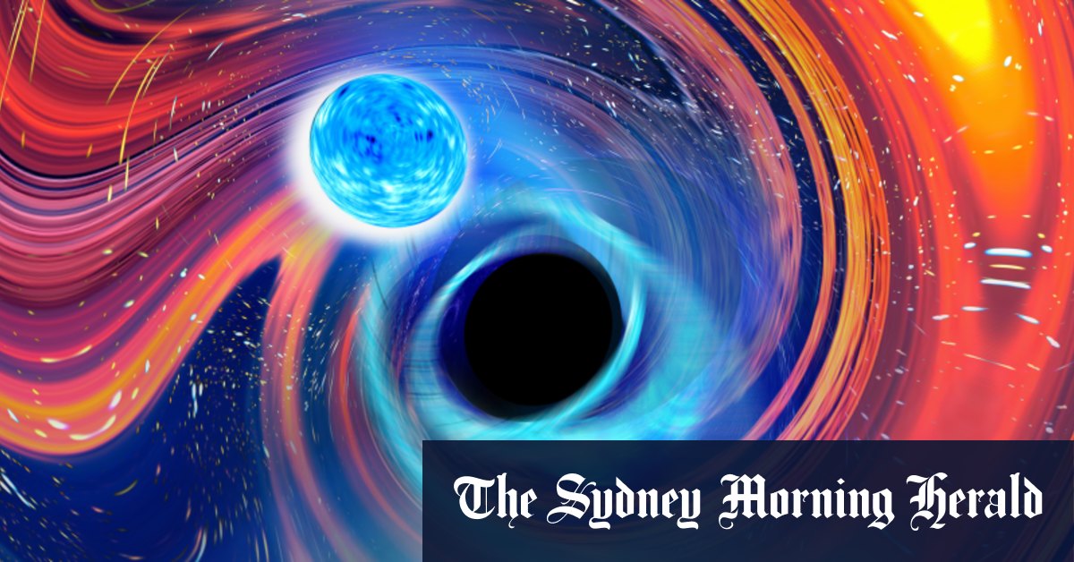 Gli astronomi vedono un buco nero che inghiotte una stella di neutroni