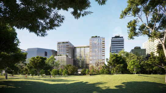 An artist’s impression of Home’s proposed build-to-rent project on Queens Road.