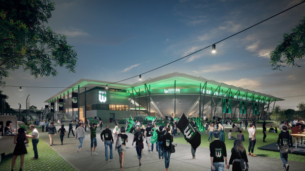 Fledgling soccer club seeks net gain from suburb built around stadium