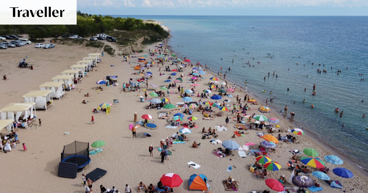More than 1600 metres above sea level, this beach is 2000km from a coast