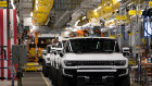 A production line at the General Motors factory in Detroit.