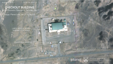 An August 9 satellite image suggests heightened activity at the Imam Khomeini Space Centre in Iran's Semnan province.