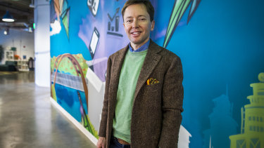 BigCommerce chief executive Brent Bellm at the start-up’s Austin headquarters. 