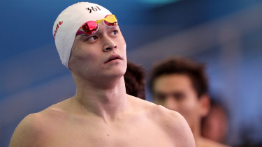 Chinese swimmer Sun Yang.