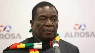 Zimbabwe's President Emmerson Mnangagwa.