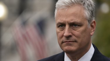 Robert O’Brien had to cut short a trip in response to the “ongoing” cyber attack.