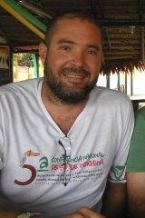 Indigenous affairs expert Bruno Pereira at a restaurant in Brazil in 2014.