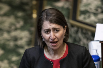 NSW Premier Gladys Berejiklian on Thursday.