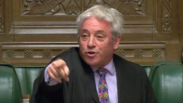 Avoiding the same debate: House of Commons Speaker John Bercow.
