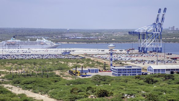 The controversial Hambantota Port in Sri Lanka.