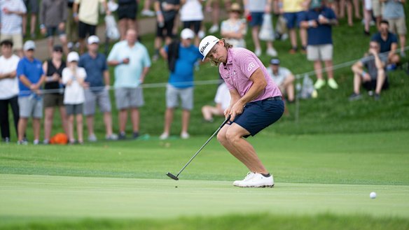 Cameron Smith during the final round of the LIV Golf Tulsa event.