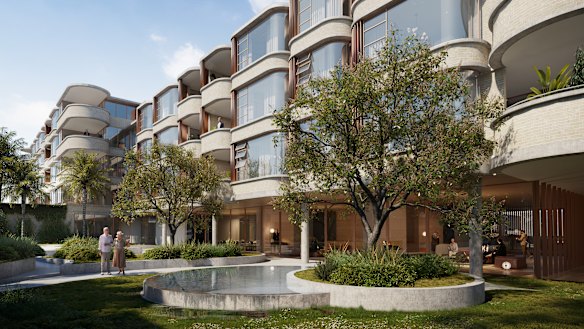 An artist’s impression of proposed new housing in Vaucluse.