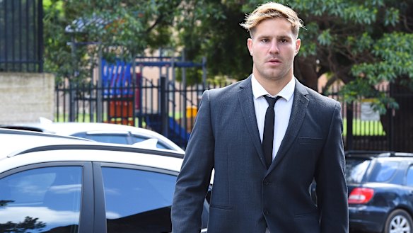 St George Illawarra star Jack de Belin is facing trial in the NSW District Court in Wollongong.