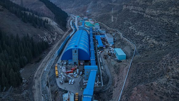 A coal mine in Hutubi County in  China’s Xinjiang Uyghur Autonomous Region. Electricity from this area is a major provider of energy for bitcoin mining. 