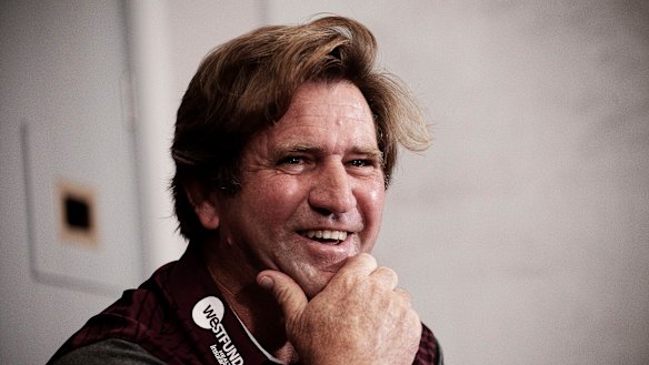 The Eagle has landed: Hasler is back in his element.