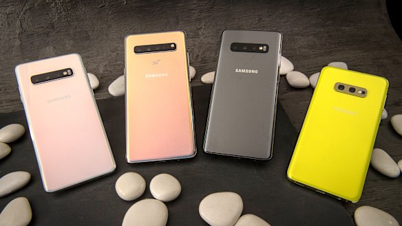 The Galaxy S10, S10 5G (releasing later this year), S10+ and S10e. 