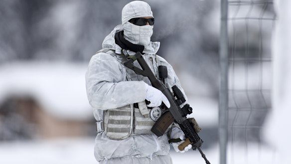 Security is always tight in Davos.