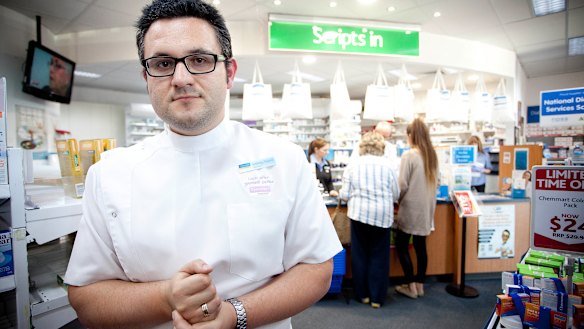 Pharmacist Anthony Tassone in his Narre Warren pharmacy.