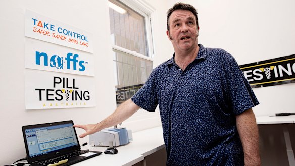 Emergency physician Dr David Caldicott was part of the first pill testing trial in the ACT last year.