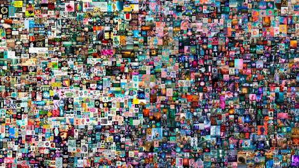 Everydays: The First 5000 Days, by Beeple, which sold for $US69.3 million.