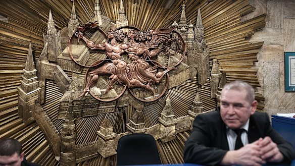 The Russian Olympic Committee headquarters in Moscow. The ban is a stunning fall from grace for a country that regularly finishes near the top of the medals table.