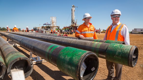 Comet Ridge managing director Tor McCaul (on the right) said more regulation would only hamper gas investments.