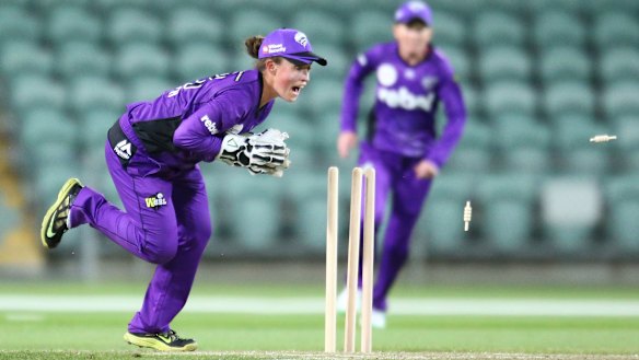 Banned Hurricanes wicketkeeper Emily Smith.