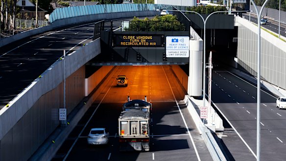 Traffic on the new M4 East has been light on the first weekday since it opened.