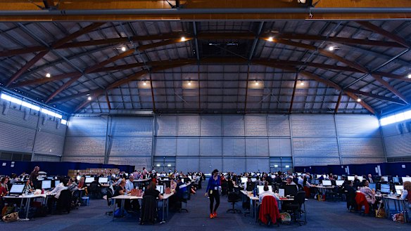 HSC markers at a marking centre at Homebush in November 2017.